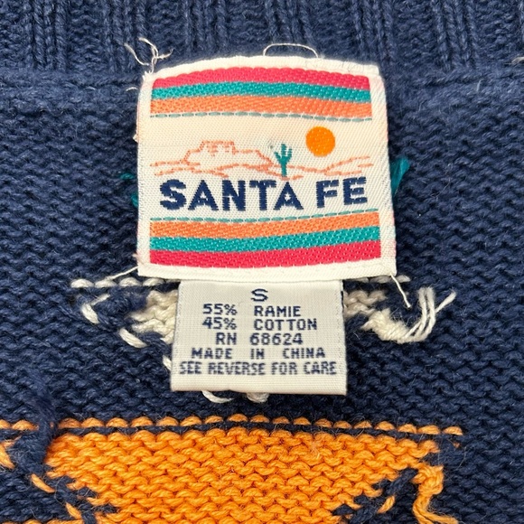 VTG SANTA FE Southwest Patterned Cardigan - Picture 4 of 5